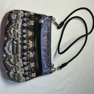 Sak Roots Campus Mini Crossbody, Violet One World Print